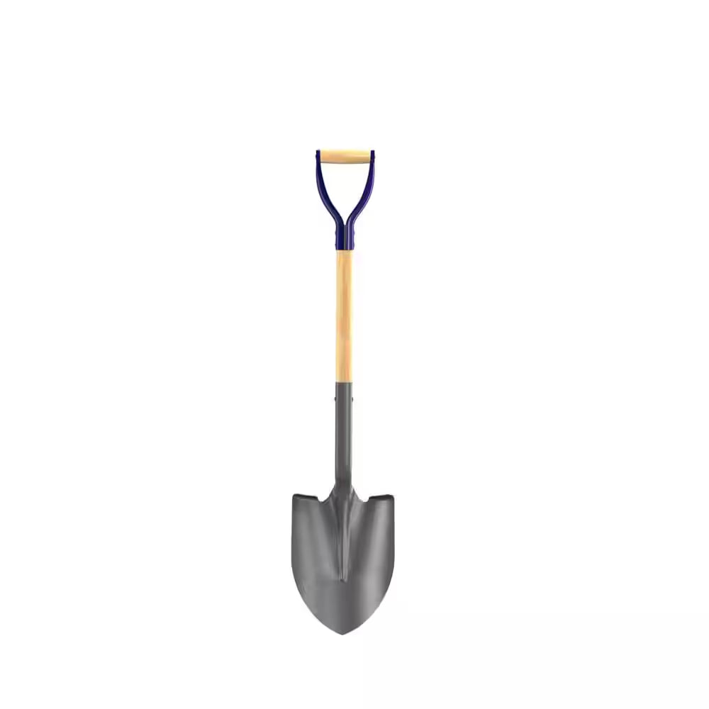 27 In. Wood Handle Professional round Point Shovel