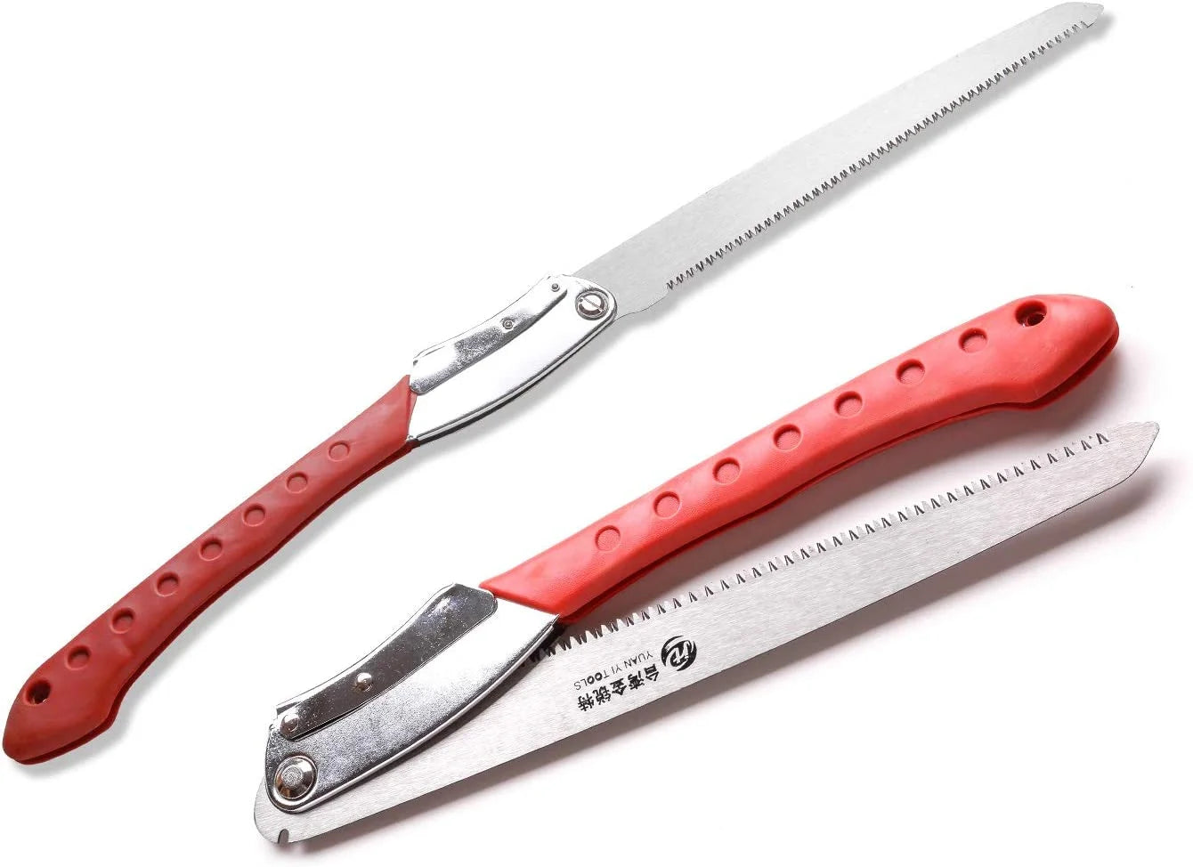 Folding Pruning Saw, 14.2 Inch Hand Saw with Straight Blade