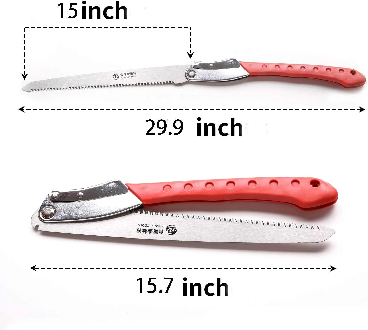 Folding Pruning Saw, 14.2 Inch Hand Saw with Straight Blade