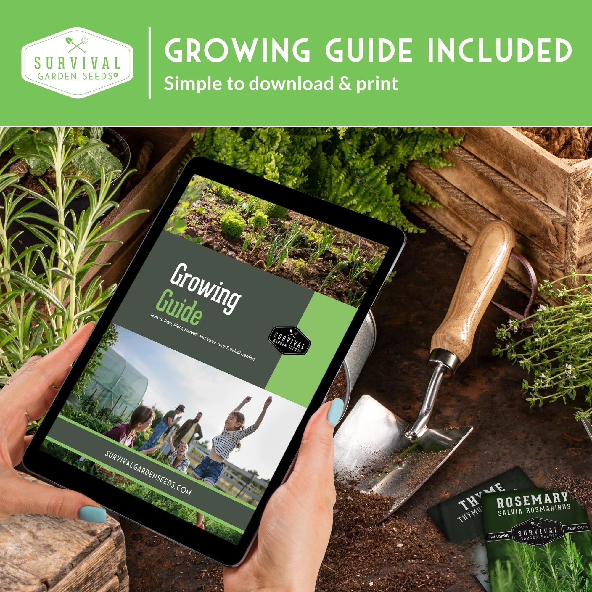 100 Pack Farmer Kit Vegetable Seeds - Non GMO Heirloom Full Sun Annual - Emergency Seed Bank Survival Gear