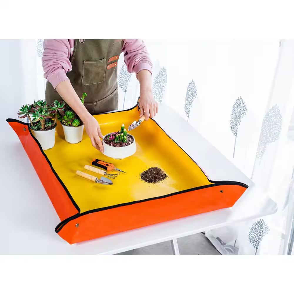 5-Piece Mini Garden Tool Set with Pruning Shear, Repotting Mat for Indoor Plants, Succulents, Bonsai, Cactus Care