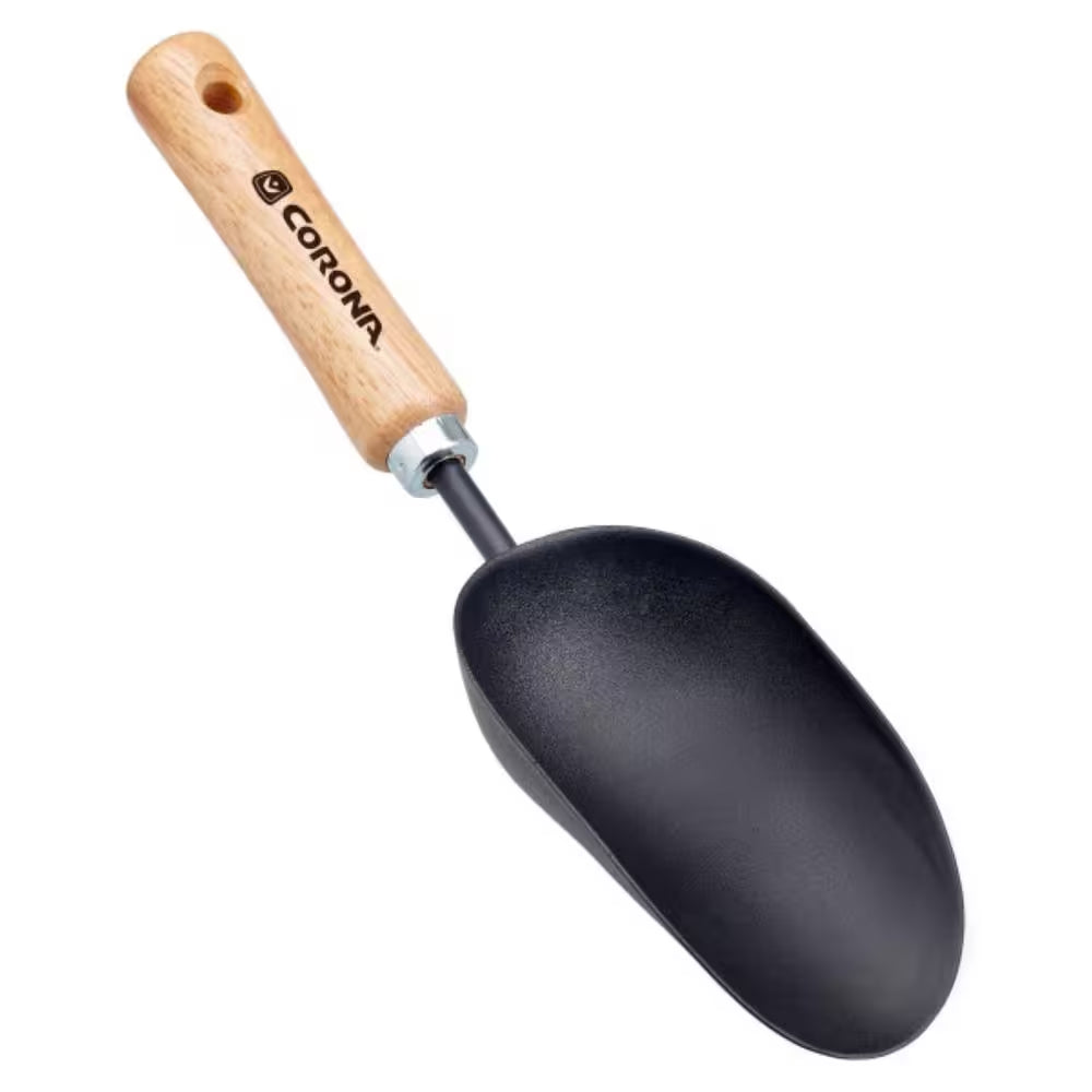 6.5 In. Garden Trowel Scoop with Wooden Handle