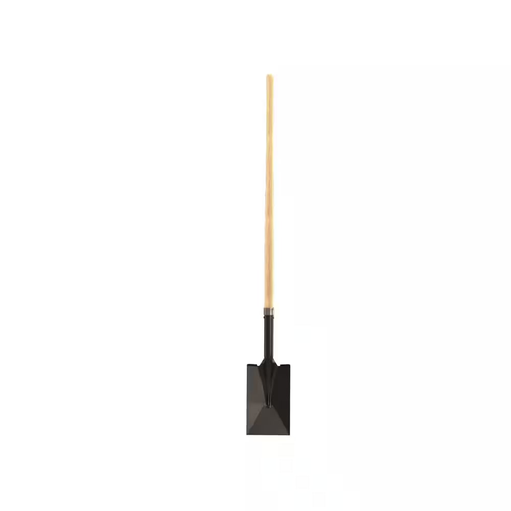 48 In. Wood Handle Square Point Garden Spade