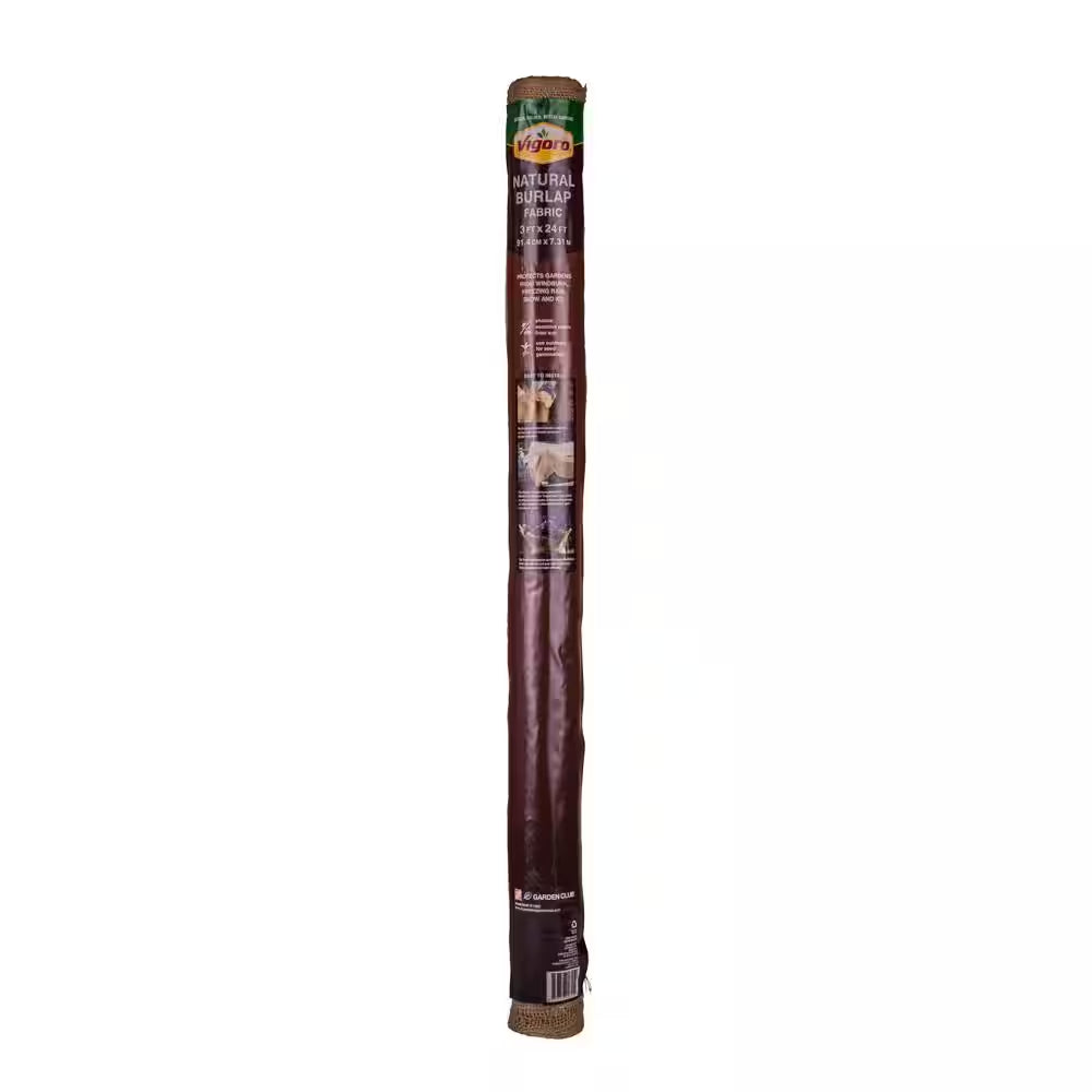 3 Ft. X 24 Ft. 100% Natural Burlap Landscape Fabric (4-Pack)