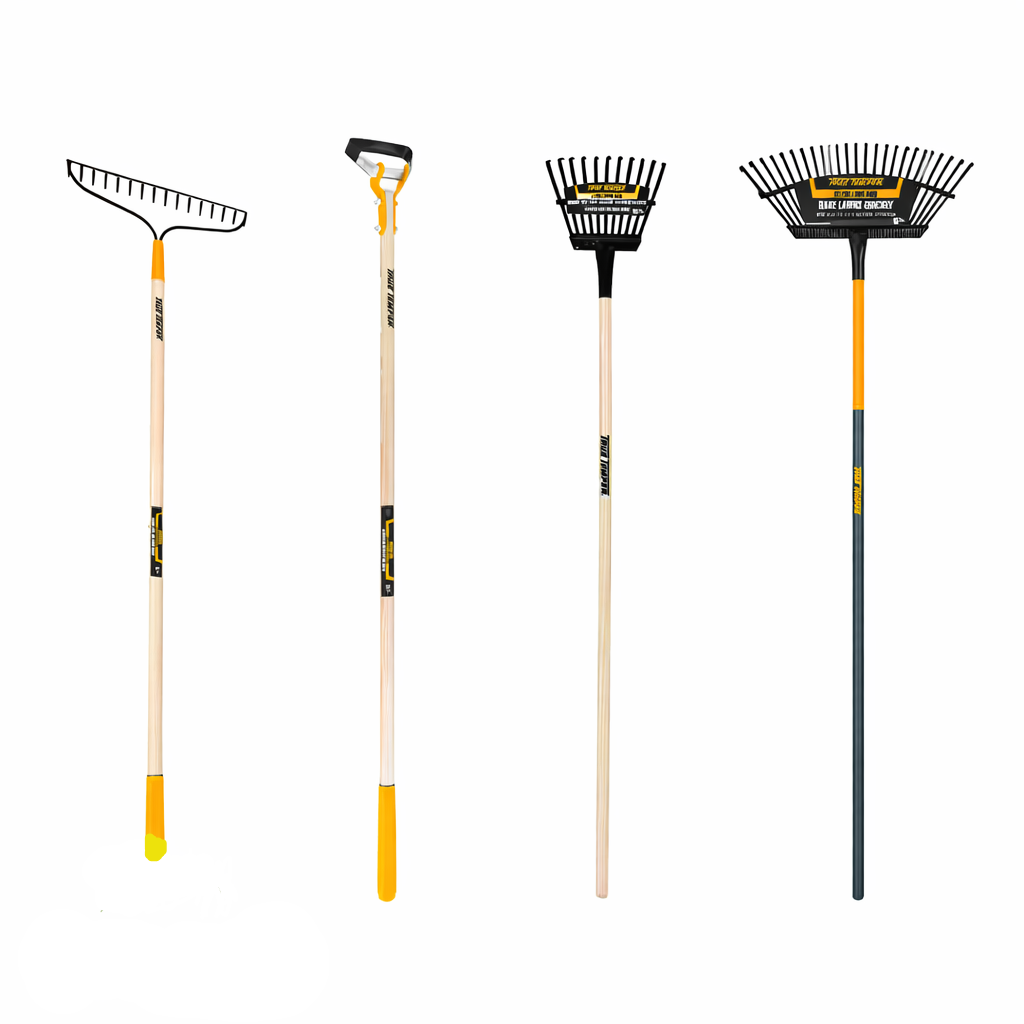 48-57 In. Hardwood/Aluminum Handle Steel/Aluminum Tine Rake Combo Set