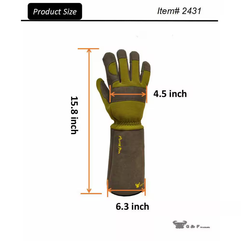 Floristpro Garden Rose Men'S Large Gloves