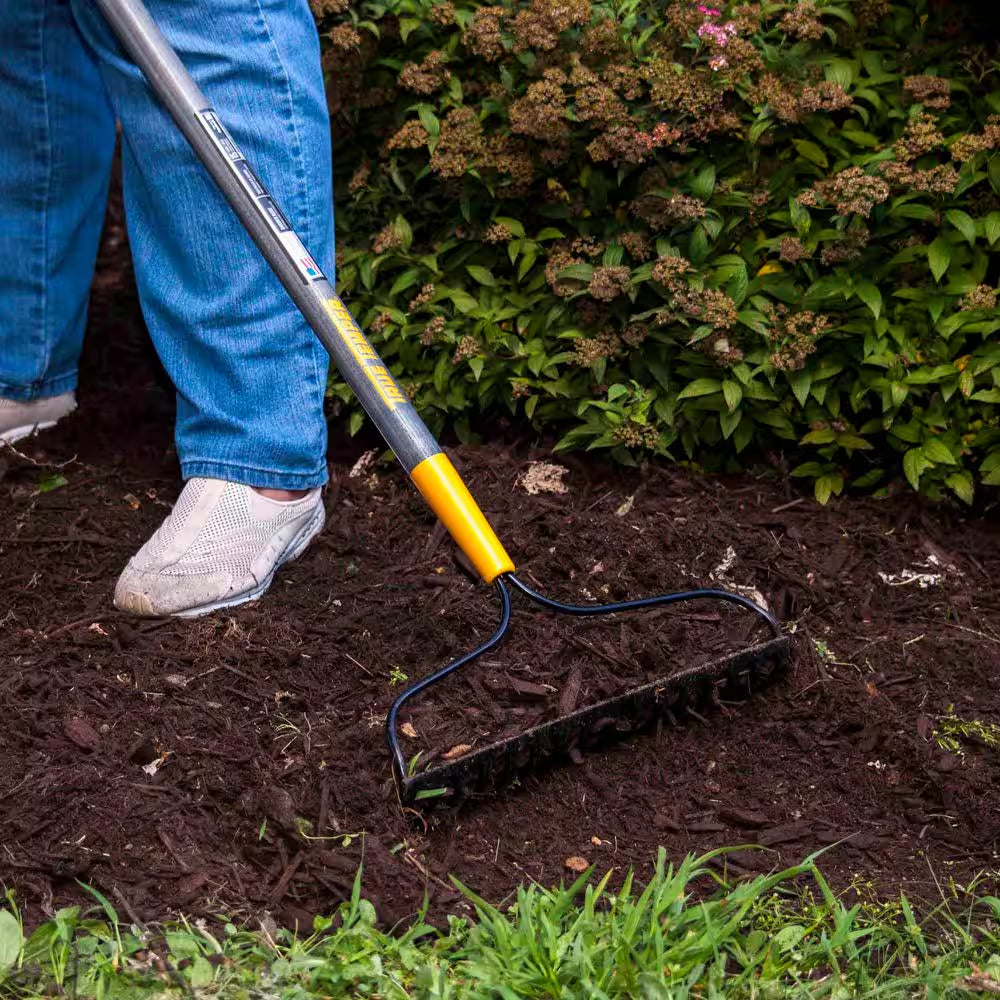 48-57 In. Hardwood/Aluminum Handle Steel/Aluminum Tine Rake Combo Set